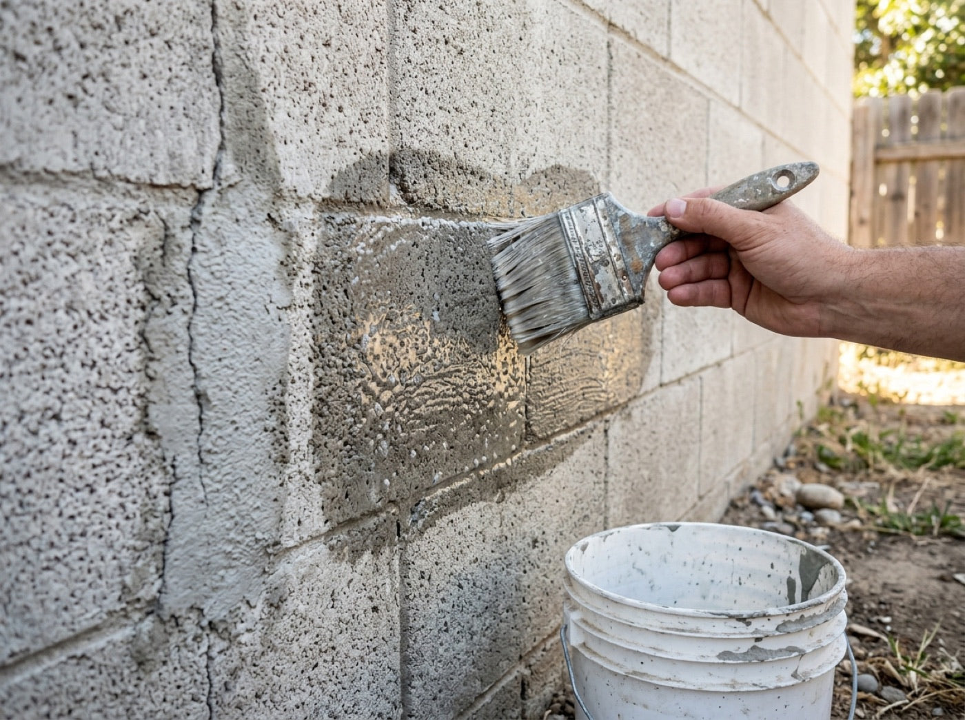 Grundieren bei saugendem Beton