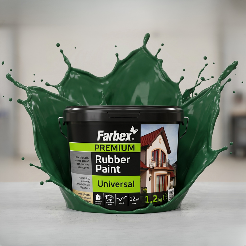 Flüssiggummi Grün RAL 6005 — Produktgebinde 1,2 kg