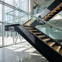 Flüssiggummi Schwarz RAL 9005 — freitragende Treppe