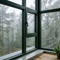 Flüssiggummi Grün RAL 6005 — moderne Fensterrahmen