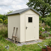 Flüssiggummi Beige RAL 1015 — kleiner Gartenschuppen