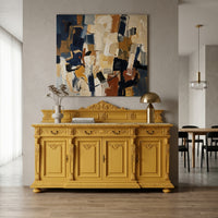 Flüssiggummi Gelb RAL 1021 — modernisiertes antikes Sideboard