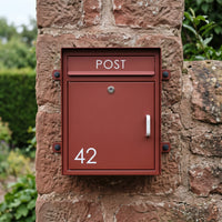Flüssiggummi Rotbraun RAL 3009 — beschichteter Briefkasten