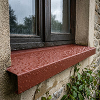 Flüssiggummi Rotbraun RAL 3009 — wasserdicht beschichtete Fensterbank