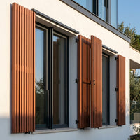 Flüssiggummi Gelbbraun RAL 8004 — architektonische Fensterläden